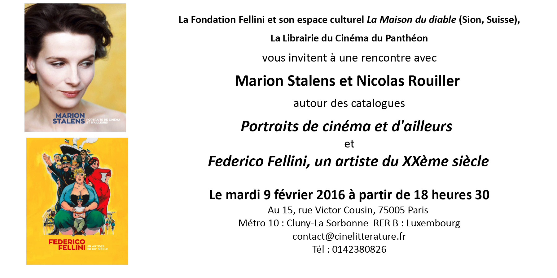 Invitation Librairie Du Cinéma